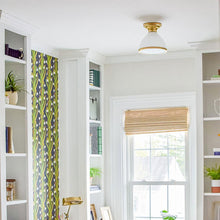 Load image into Gallery viewer, Randolph Semi-Flush Mount Ceiling Light in living room.
