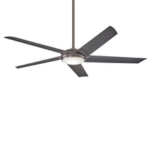 Load image into Gallery viewer, Raptor LED Ceiling Fan in Gun Metal.
