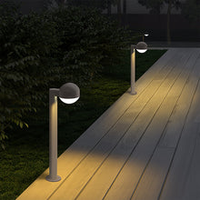 Load image into Gallery viewer, Reals Dome Cap LED Bollard in outdoor.
