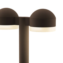 Load image into Gallery viewer, Reals Dome Cap LED Double Bollard in Detail.
