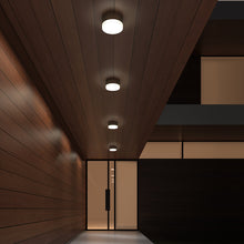 Load image into Gallery viewer, Reals Outdoor LED Flush Mount Ceiling Light in outdoor.
