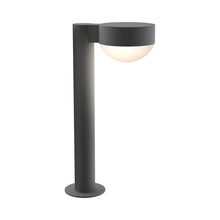 Load image into Gallery viewer, Reals Plate Cap LED Bollard in Small/Dome Lens/Textured Gray.
