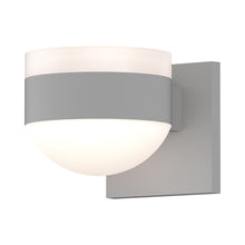 Load image into Gallery viewer, Reals Up/Down Outdoor LED Wall Light in Textured White/White Cylinder Lens/Dome Lens.
