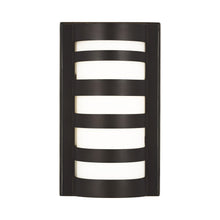 Load image into Gallery viewer, Rebay Outdoor LED Wall Light in Small/Antique Bronze.
