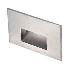 Load image into Gallery viewer, Rectangle LED Step Light in Stainless Steel (Horizontal).
