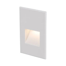 Load image into Gallery viewer, Rectangle LED Step Light in White on Aluminum (Vertical).
