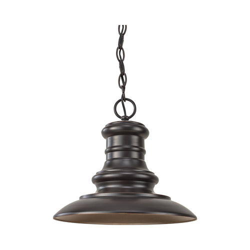 Redding Station Outdoor Pendant Light in Black.