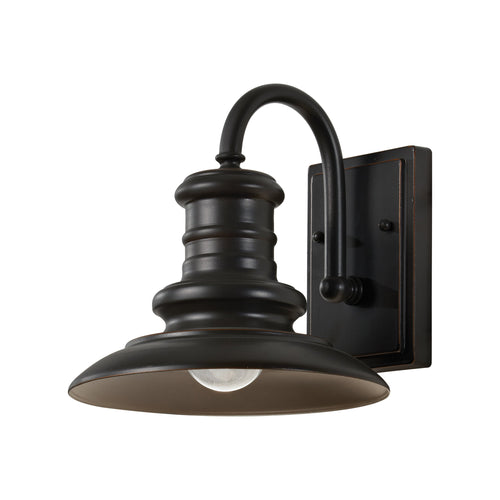 Redding Station Outdoor Wall Light in Black.