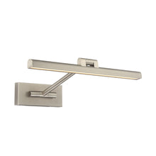 Load image into Gallery viewer, Reed LED Swing Arm Light in Small/Brushed Nickel.

