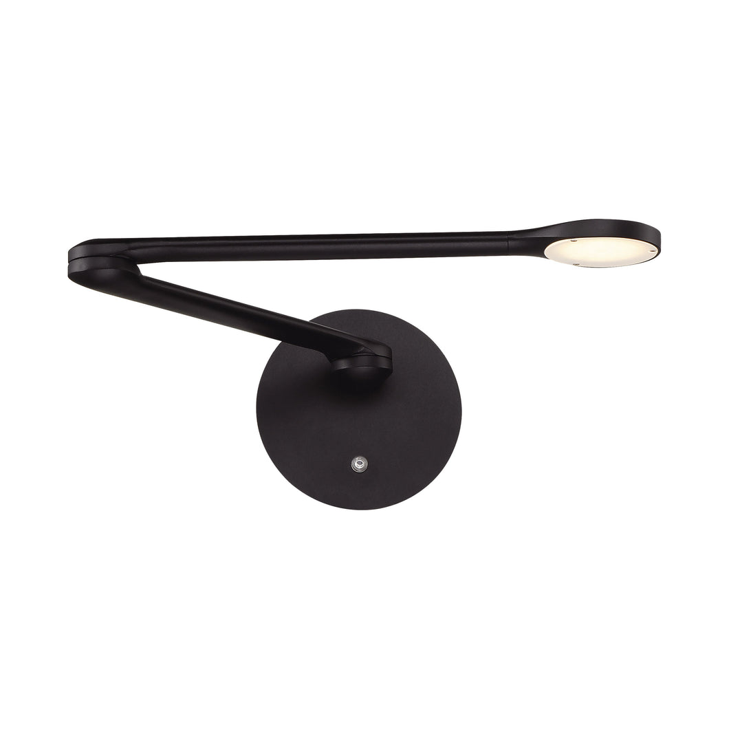 Reflex LED Wall Light in Black.