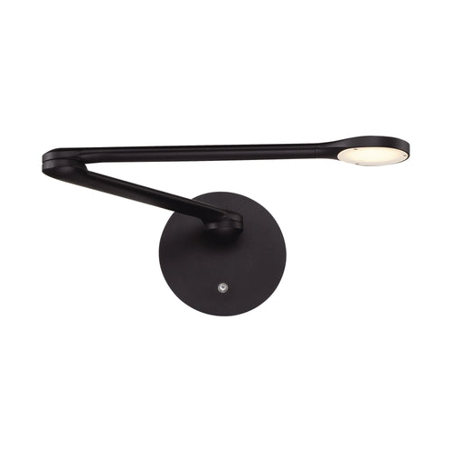 Reflex LED Wall Light in Black.