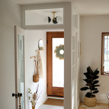 Load image into Gallery viewer, Renee 3-Light Semi-Flush Mount Ceiling Light in living room.
