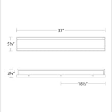 Load image into Gallery viewer, Repose LED Bath Wall Light - line drawing.
