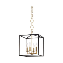 Load image into Gallery viewer, Richie Pendant Light in Aged Brass/Black.
