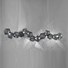 Load image into Gallery viewer, Riddle Linear LED Pendant Light in Detail.
