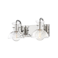 Load image into Gallery viewer, Riley Bath Wall Light in Polished Nickel/2-Light.
