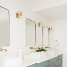 Load image into Gallery viewer, Riley Bath Wall Light in bathroom.
