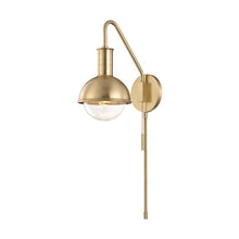 Load image into Gallery viewer, Riley Wall Light in Bronze.
