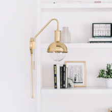 Load image into Gallery viewer, Riley Wall Light in living room.

