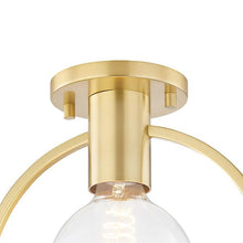 Load image into Gallery viewer, Ringo 1-Light Semi-Flush Mount Ceiling Light Detail.

