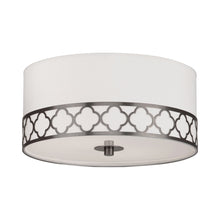 Load image into Gallery viewer, Addison Semi Flush Mount Ceiling Light in Patina Nickel.

