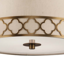 Load image into Gallery viewer, Addison Semi Flush Mount Ceiling Light in Detail.
