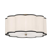 Load image into Gallery viewer, Axis Flush Mount Ceiling Light in Aged Brass (Medium).
