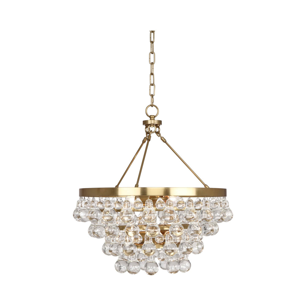 Bling Chandelier in Antique Brass.