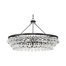 Load image into Gallery viewer, Bling Large Chandelier in Deep Patina Bronze.
