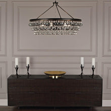 Load image into Gallery viewer, Bling Large Chandelier in living room.
