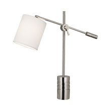 Load image into Gallery viewer, Campbell Table Lamp in Oyster Linen Shade.

