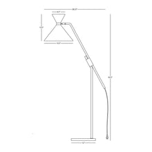Load image into Gallery viewer, Cinch Floor Lamp - line drawing.
