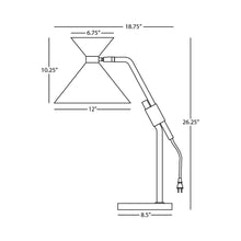 Load image into Gallery viewer, Cinch Table Lamp - line drawing.
