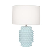 Load image into Gallery viewer, Dolly Table Lamp in Baby Blue/White (Small).
