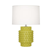 Load image into Gallery viewer, Dolly Table Lamp in Citron/White (Small).

