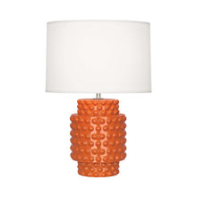 Load image into Gallery viewer, Dolly Table Lamp in Pumpkin/White (Small).
