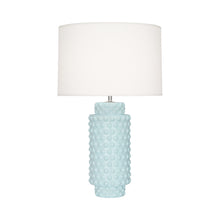 Load image into Gallery viewer, Dolly Table Lamp in Baby Blue/White (Large).
