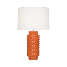Load image into Gallery viewer, Dolly Table Lamp in Pumpkin/White (Large).
