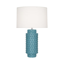 Load image into Gallery viewer, Dolly Table Lamp in Steel Blue/White (Large).
