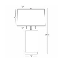 Load image into Gallery viewer, Gloria Table Lamp - line drawing.
