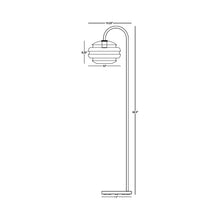 Load image into Gallery viewer, Horizon Floor Lamp - line drawing.
