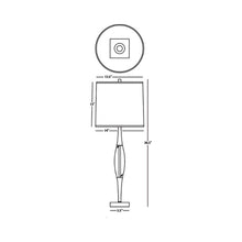 Load image into Gallery viewer, Juno Table Lamp - line drawing.
