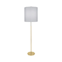 Load image into Gallery viewer, Kate Floor Lamp in Pearl Gray/Modern Brass.
