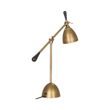 Load image into Gallery viewer, Ledger Table Lamp in Detail.
