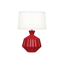 Load image into Gallery viewer, Orion Table Lamp in Ruby Red (Small).
