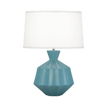 Load image into Gallery viewer, Orion Table Lamp in Matte Steel Blue (Large).

