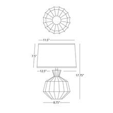 Load image into Gallery viewer, Orion Table Lamp - line drawing.
