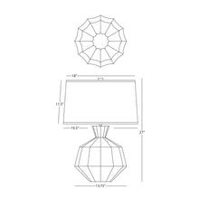 Load image into Gallery viewer, Orion Table Lamp - line drawing.
