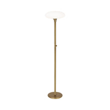 Load image into Gallery viewer, Ovo Floor Lamp in Aged Brass.
