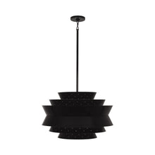 Load image into Gallery viewer, Pierce Large Pendant Light in Piano Black Gloss.
